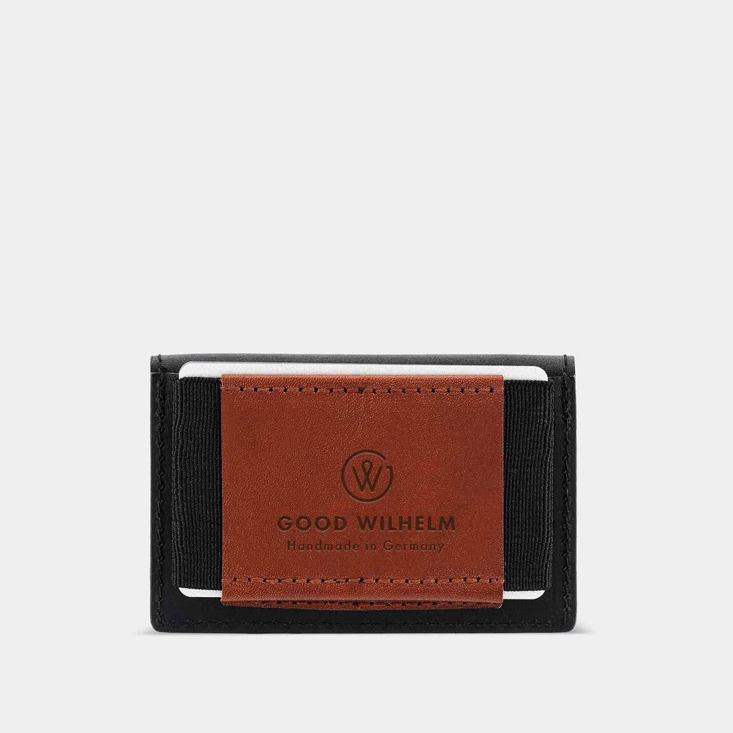 Kartenfach des mini Portemonnaies OTTO von Goodwilhelm in der Farbe black